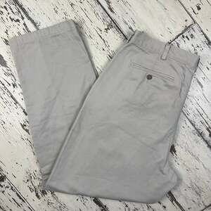L.L. Bean flannel lined pants men’s 40x32 natural fit, flat front